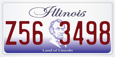 IL license plate Z563498