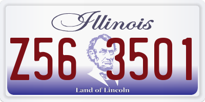IL license plate Z563501