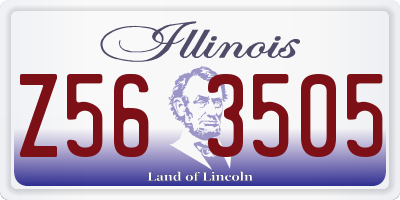 IL license plate Z563505