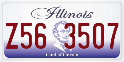 IL license plate Z563507