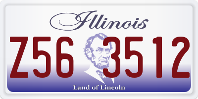 IL license plate Z563512