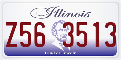 IL license plate Z563513