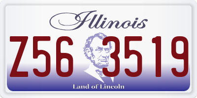 IL license plate Z563519