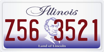 IL license plate Z563521