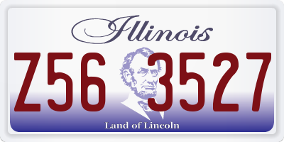 IL license plate Z563527