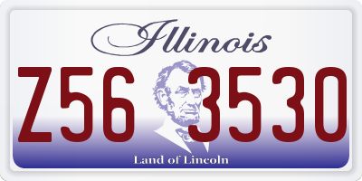 IL license plate Z563530