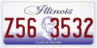 IL license plate Z563532