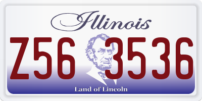 IL license plate Z563536