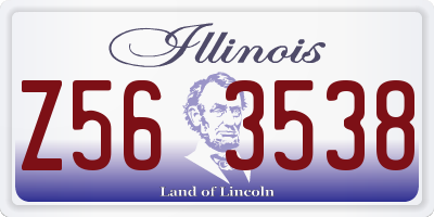 IL license plate Z563538