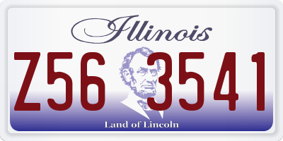 IL license plate Z563541