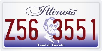 IL license plate Z563551