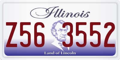 IL license plate Z563552