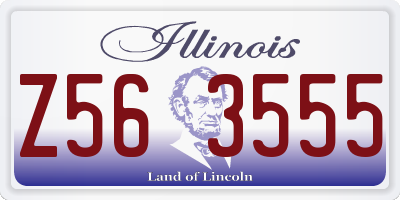 IL license plate Z563555