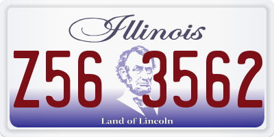 IL license plate Z563562