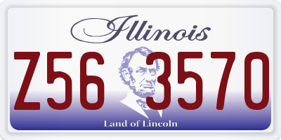 IL license plate Z563570