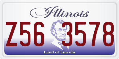 IL license plate Z563578