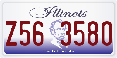 IL license plate Z563580