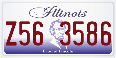 IL license plate Z563586