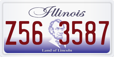IL license plate Z563587