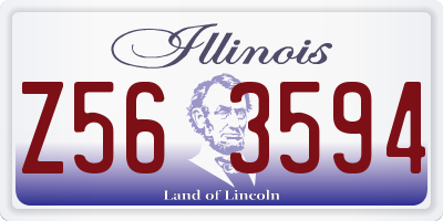 IL license plate Z563594