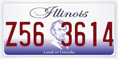 IL license plate Z563614