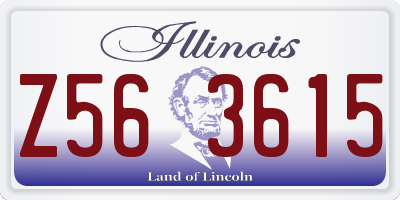IL license plate Z563615