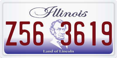 IL license plate Z563619