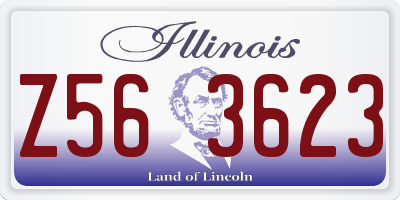IL license plate Z563623