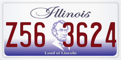 IL license plate Z563624
