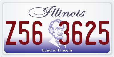 IL license plate Z563625