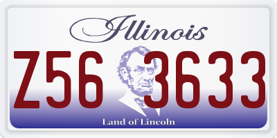 IL license plate Z563633