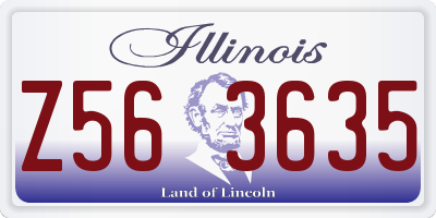 IL license plate Z563635