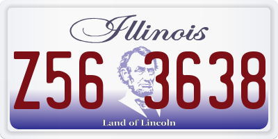 IL license plate Z563638
