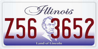 IL license plate Z563652