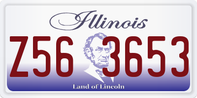 IL license plate Z563653