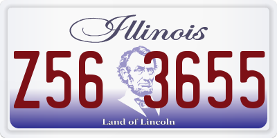 IL license plate Z563655