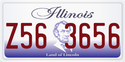 IL license plate Z563656