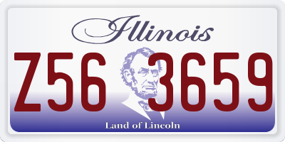 IL license plate Z563659