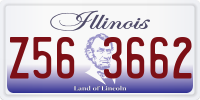 IL license plate Z563662