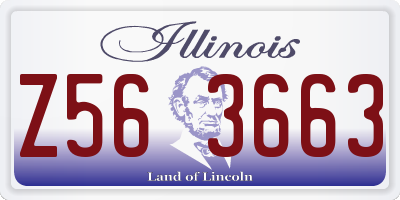 IL license plate Z563663