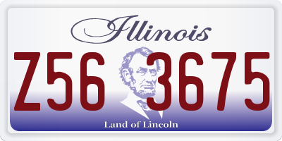 IL license plate Z563675