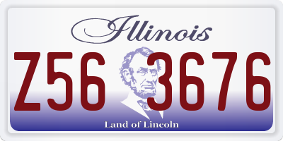 IL license plate Z563676