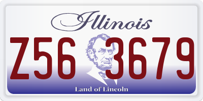 IL license plate Z563679