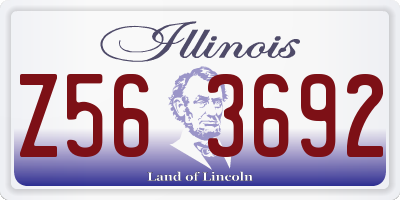 IL license plate Z563692
