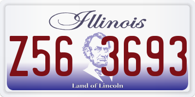 IL license plate Z563693