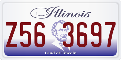IL license plate Z563697