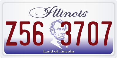 IL license plate Z563707