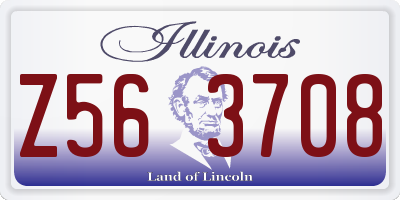 IL license plate Z563708
