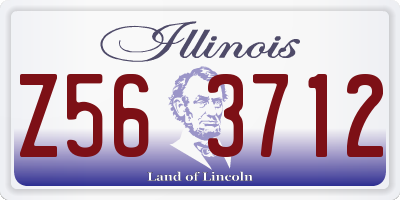 IL license plate Z563712