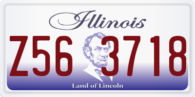 IL license plate Z563718